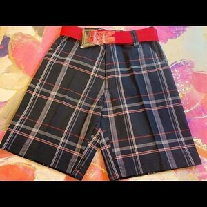 Kids Seven Souls Boys Plaid Fashion Shorts size 6